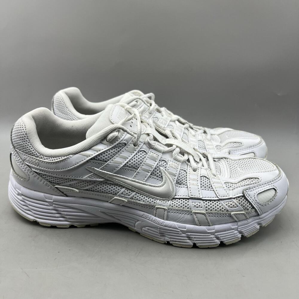 Nike P-6000 Running Shoes Men Size 9.5 White Mesh Comfort Cushion Low Sneakers
